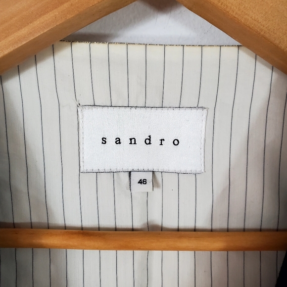 SANDRO Western Style Open Front Vest - Picture 4 of 8